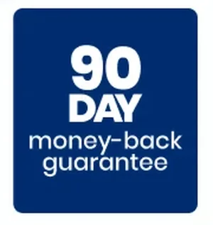Velin 90 day money-back guarantee badge
